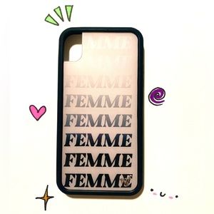 iPhone XR Wildflower Limited Edition “Femme” Pink & Black Gradient Phone Case